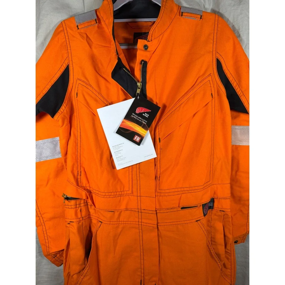 Red Wing 81907 Womens Premium Vented Coverall Orange FR Flame Resistant Size R06